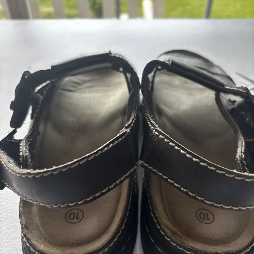 Vtg Y2K Faded Glory Hudson Sandals Mens 10 Chunky Fisherman Platform 90's Retro